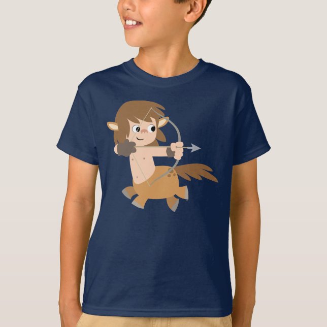Niedlicher Cartoon Centaur Sagittario Kinder T - S T-Shirt (Vorderseite)