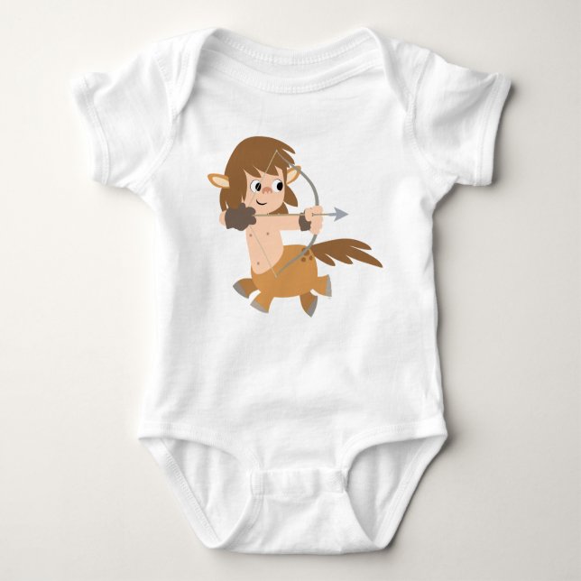 Niedlicher Cartoon Centaur Sagittarius Baby Appare Baby Strampler (Vorderseite)