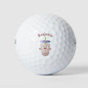 Niedlicher Cartoon-Charakter Golfball