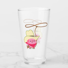 Niedlicher Cartoon Cowboy Pig mit Lariat Tumbler