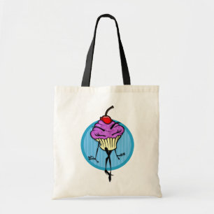 NIEDLICHER CARTOON CUPCAKE FRAMAN TOTE BAG TRAGETASCHE