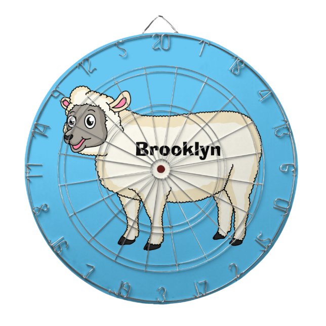 Niedlicher Cartoon Dartscheibe (vorne)