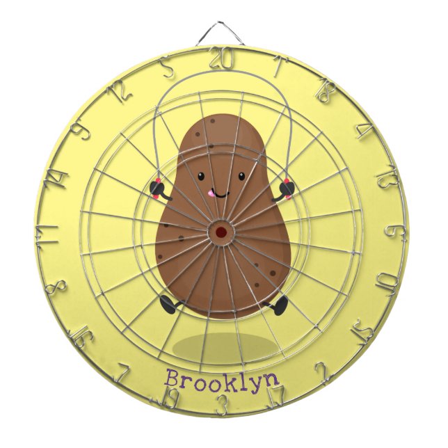 Niedlicher Cartoon Dartscheibe (vorne)