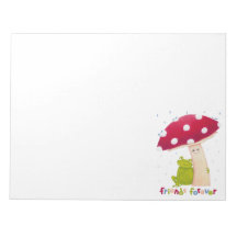 Niedlicher Cartoon, der Frosch und Pilze im Regen 