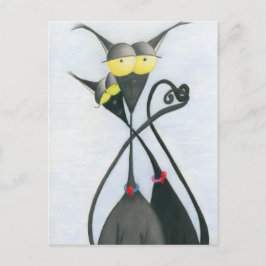 Niedlicher Cartoon der Katze Postkarte