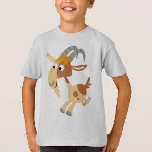 Niedlicher Cartoon, der Ziegenkinder-T - Shirt läu