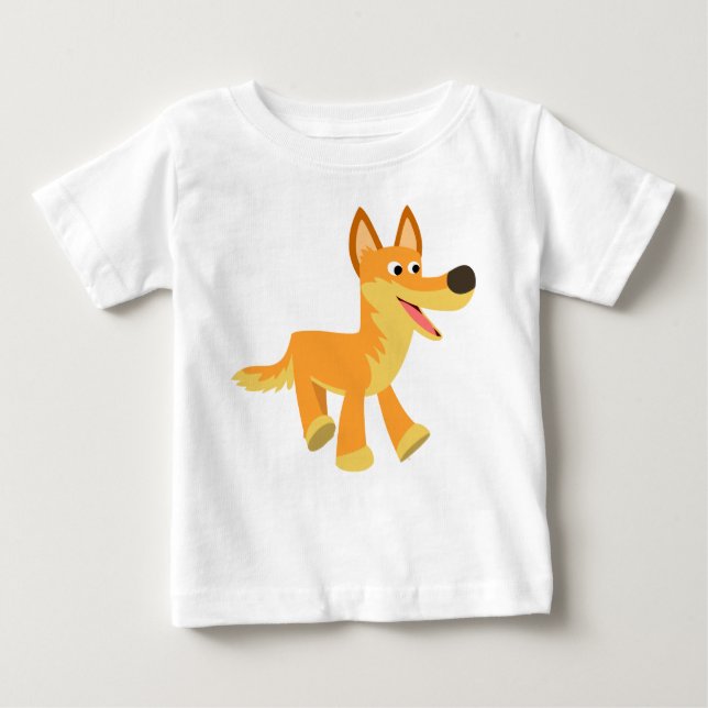Niedlicher Cartoon Dingo Baby T - Shirt (Vorderseite)