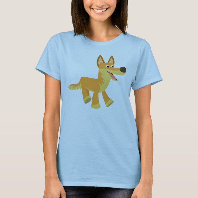 Niedlicher Cartoon Dingo Women T - Shirt (Vorderseite)