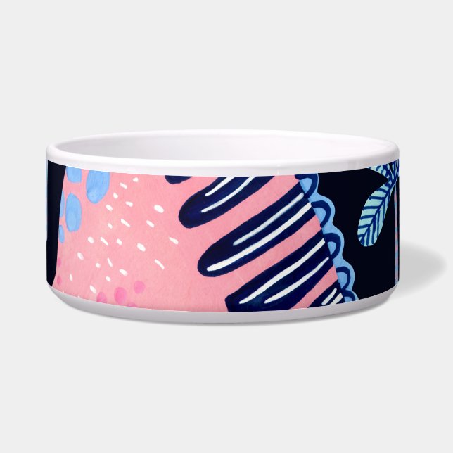 Niedlicher Cartoon Dinosaurier-Muster. Napf (Vorderseite)