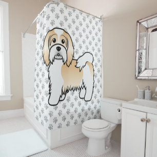 Niedlicher Cartoon Dog Duschvorhang