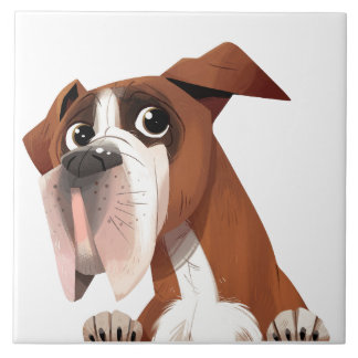 Niedlicher Cartoon Dog Fliese