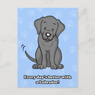 Niedlicher Cartoon Dog Labrador Postkarte