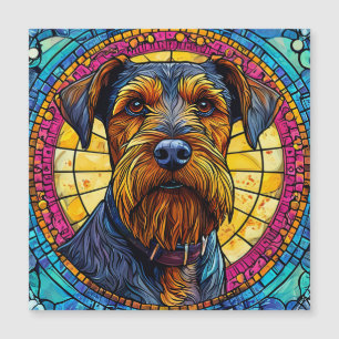 Niedlicher Cartoon Dog Magnetkarte