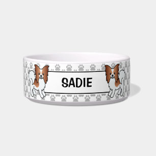Niedlicher Cartoon Dog & Name Napf