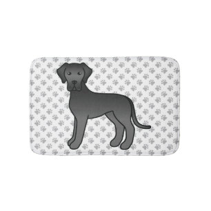 Niedlicher Cartoon Dog & Paws Badematte
