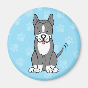 Niedlicher Cartoon Dog Pitbull Magnet