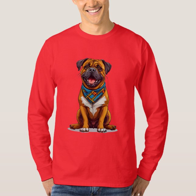 Niedlicher Cartoon Dog T-Shirt (Vorderseite)