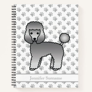 Niedlicher Cartoon-Dog und benutzerdefinierter Tex Notizbuch