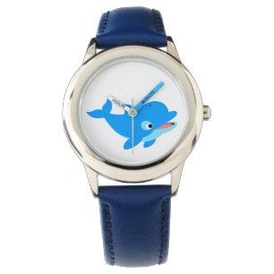 Niedlicher Cartoon Dolphin Armbanduhr