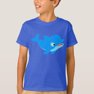Niedlicher Cartoon Dolphin Children T - Shirt