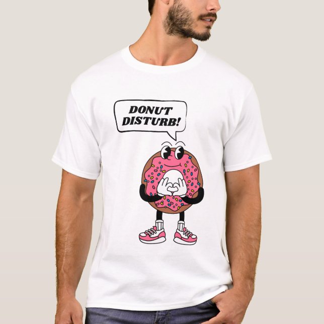 Niedlicher Cartoon Donut Pun T-Shirt | Feinschmeck (Vorderseite)