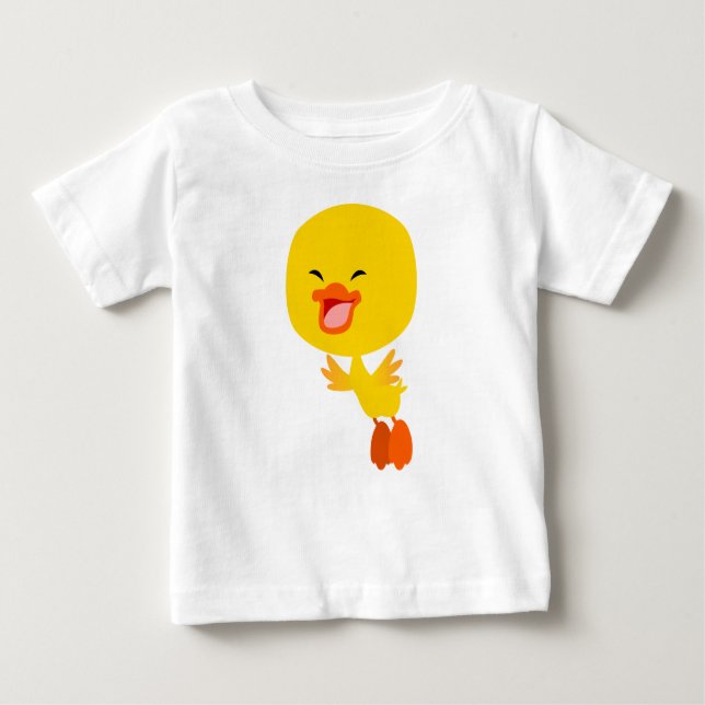 Niedlicher Cartoon Duckling Baby T - Shirt (Vorderseite)
