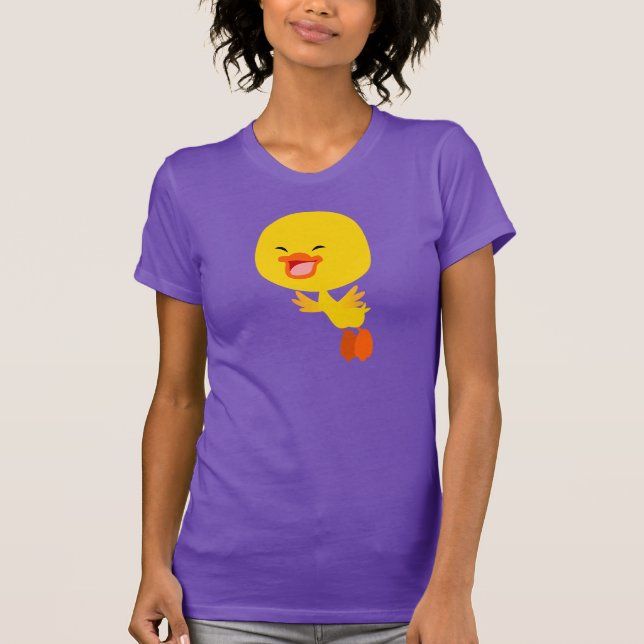 Niedlicher Cartoon Duckling Women T - Shirt (Vorderseite)