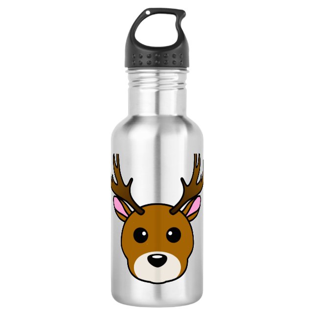 Niedlicher Cartoon Edelstahlflasche (Vorderseite)
