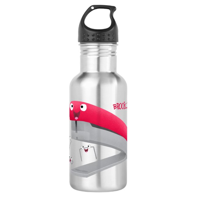 Niedlicher Cartoon Edelstahlflasche (Vorderseite)