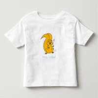 Niedlicher Cartoon Eichhörnchen Happy Camper Marsh
