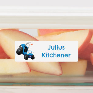 Niedlicher Cartoon eines Dünenfahrzeugs mit Buggy  Etiketten