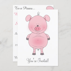 Niedlicher Cartoon Einladung