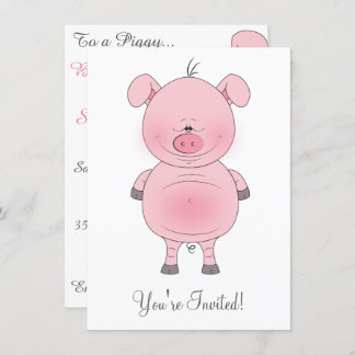 Niedlicher Cartoon Einladung