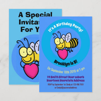 Niedlicher Cartoon Einladung