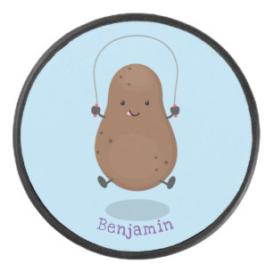 Niedlicher Cartoon Eishockey Puck