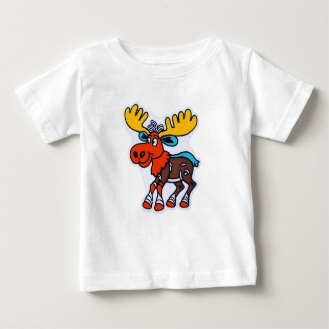 Niedlicher Cartoon Elche Kinder T - Shirt (Vorderseite)