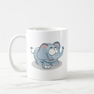Niedlicher Cartoon Elephant Funny Coffee Tasse