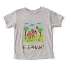 Niedlicher Cartoon Elephant - Kinder Tierart