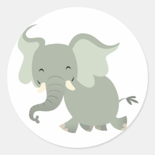 Niedlicher Cartoon Elephant Sticker