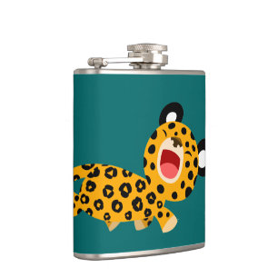 Niedlicher Cartoon Facetischer Leopard-Hip-Flasche Flachmann