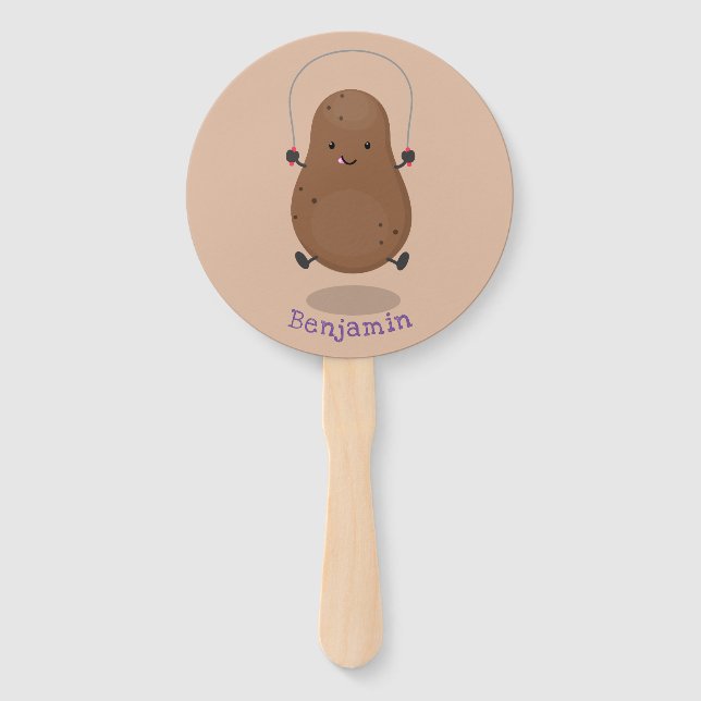 Niedlicher Cartoon Fächer (Vorderseite)