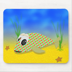 Niedlicher Cartoon Fisch Mousepad