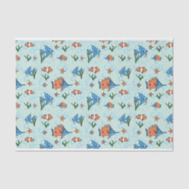 Niedlicher Cartoon Fisch Seidenpapier