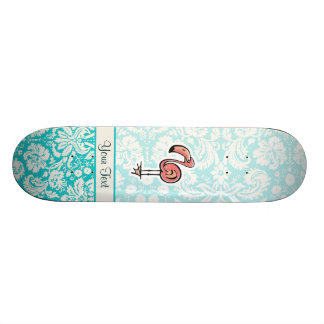 Niedlicher Cartoon-Flamingo Skateboard