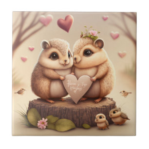 Niedlicher Cartoon Fliese