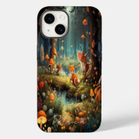 Niedlicher Cartoon Forest Fairy Schwanz Fox Mushro