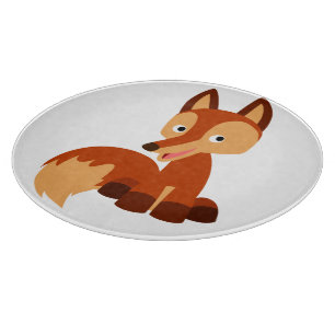 Niedlicher Cartoon Fox Cutting Board Schneidebrett
