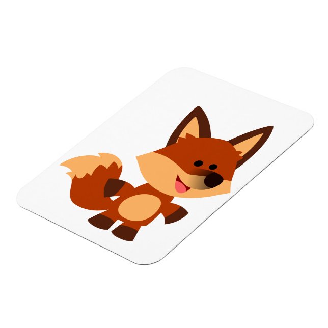 Niedlicher Cartoon Fox Flexible Magnet (Linke Seite)