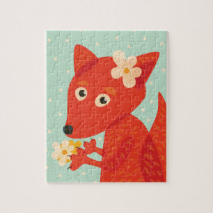 Niedlicher Cartoon Fox Girl Puzzle
