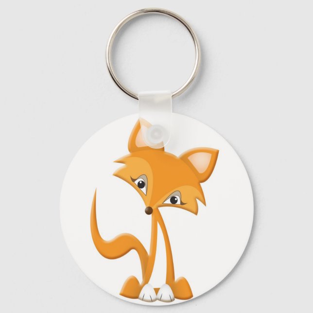 Niedlicher Cartoon Fox Schlüsselanhänger (Vorderseite)